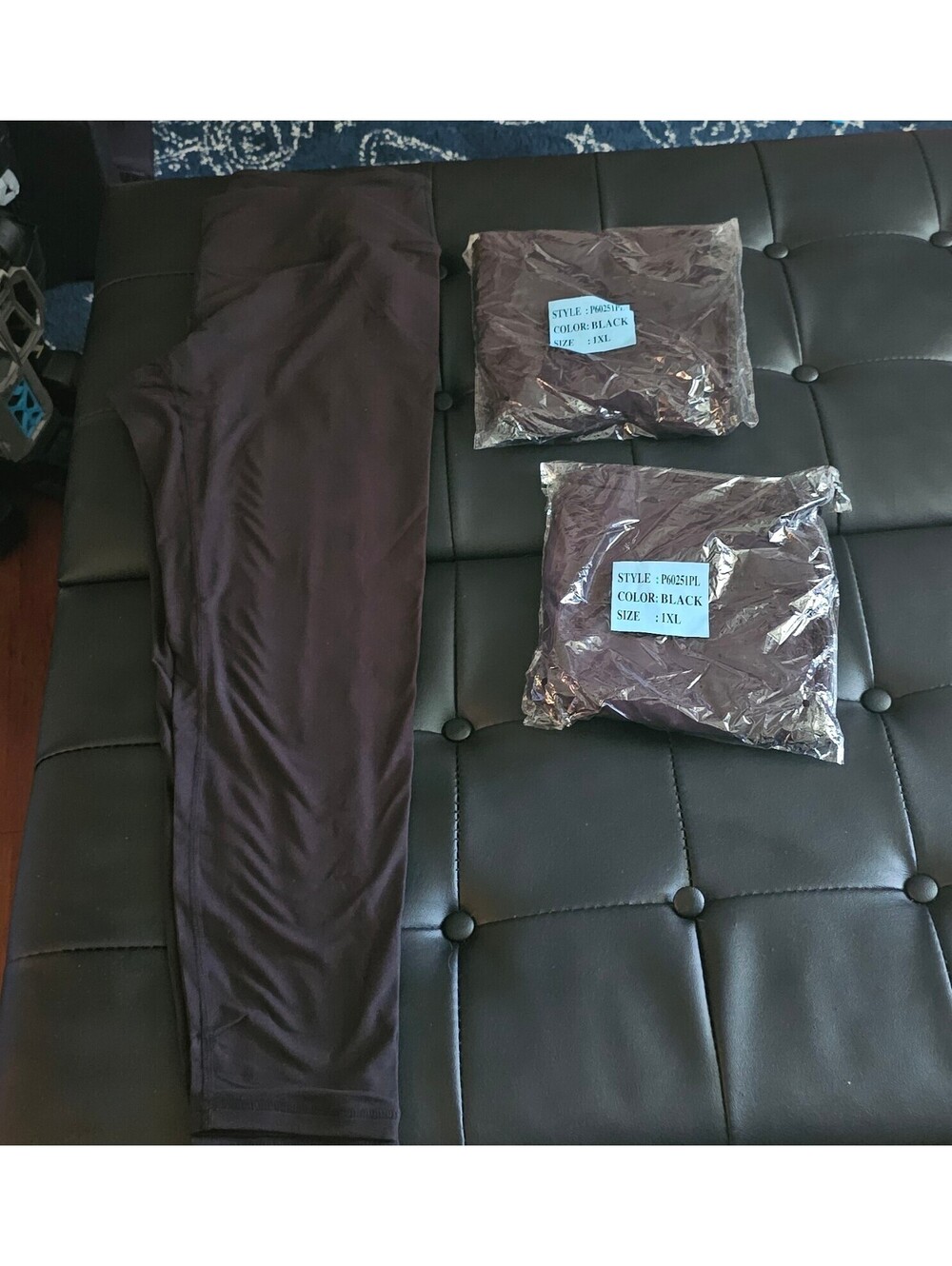 Rae mode womens 1x black buttery soft leggings new bundle lot of 2
